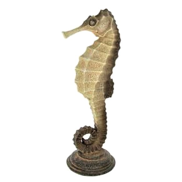 new 12-inch Seahorse - Coastal Nautical Beach House Decor - Resin NOT Ceramic - Picture 1 of 5